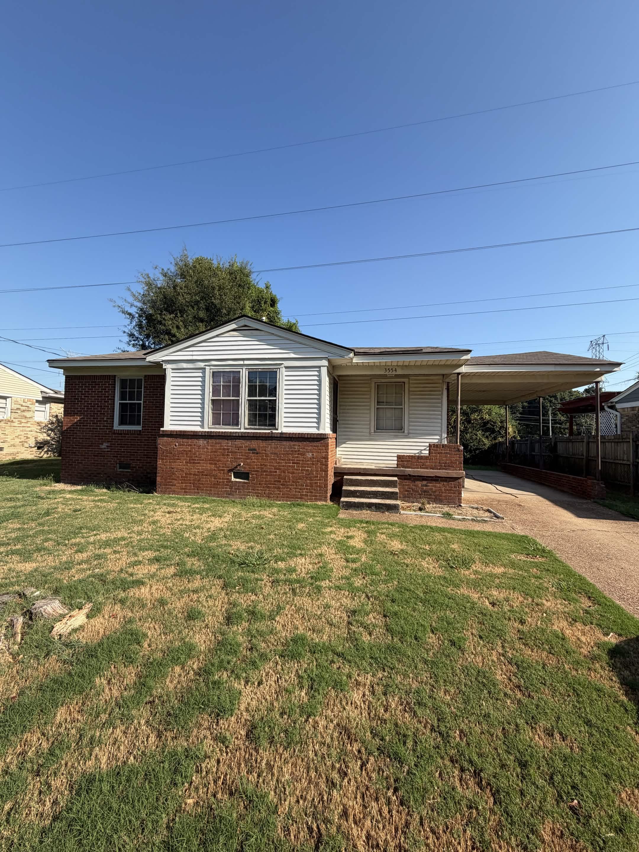 3BR Brick Ranch at 3554 Venable Rd | Large Fenced Yard & Covered Porch