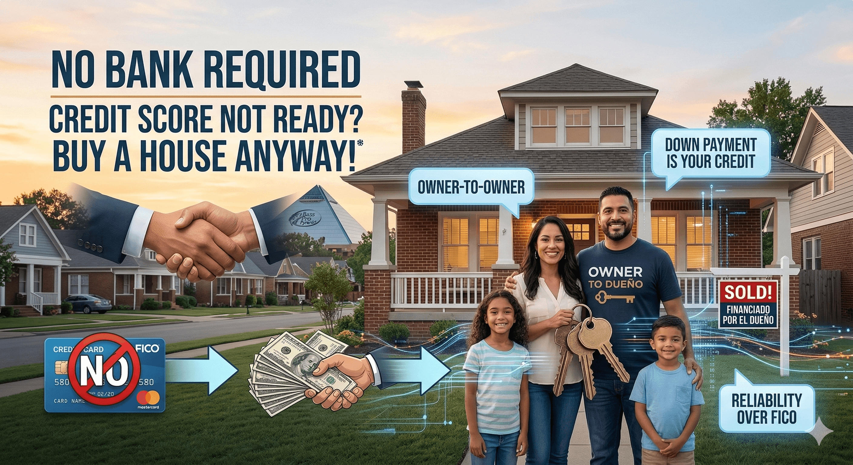 ¿Tu Puntaje de Crédito No Está Listo? Cómo Comprar una Casa de Todos Modos