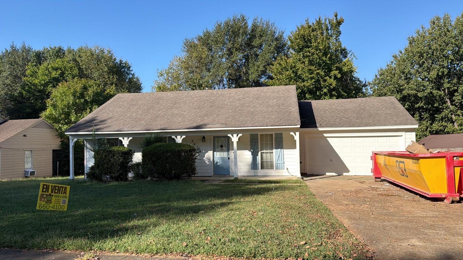 ¡Casa de 3 Habitaciones y 2 Baños en Horn Lake, MS – 1,150 Pies Cuadrados con Financiamiento Dueño a Dueño y Solo $20,000 de Enganche!